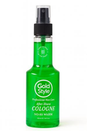 GOLD STYLE AFTER SHAVE COLOGNE NO.3 WARM 220ml - Hairwaxshop