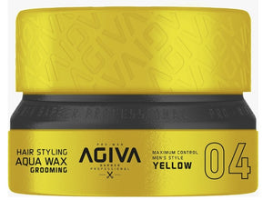 Agiva Hair Styling Aqua Wax Grooming Yellow 04 155 ml - Hairwaxshop