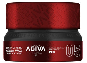 Agiva Hair Styling Aqua Wax Mega Strong Red 05 155 ml - Hairwaxshop
