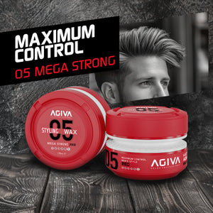 Agiva Hair Styling Aqua Wax Mega Strong Red 05 175 ml - Hairwaxshop