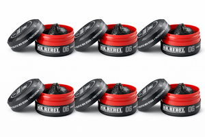 Mr Rebel 06 Hair Styling Wax Black 6 STUKS - Hairwaxshop