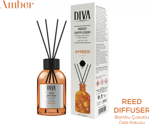 Diva Reed Diffuser Amber 100 ml - Hairwaxshop