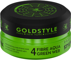 GOLD STYLE FIBRE AQUA GREEN WEB POMADE 4 150 ML - Hairwaxshop