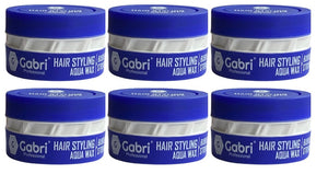 Gabri Natural Hair Stylijng Aqua Wax Bubble Gum Strong 6 stuks - Hairwaxshop