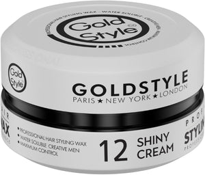 Gold Style Shiny Cream Hair Styling Wax 12  150ml - Hairwaxshop
