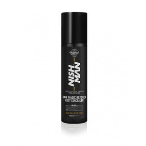 Nishman Hair Magic Retouch Root Concealer Black 100 ml - Hairwaxshop